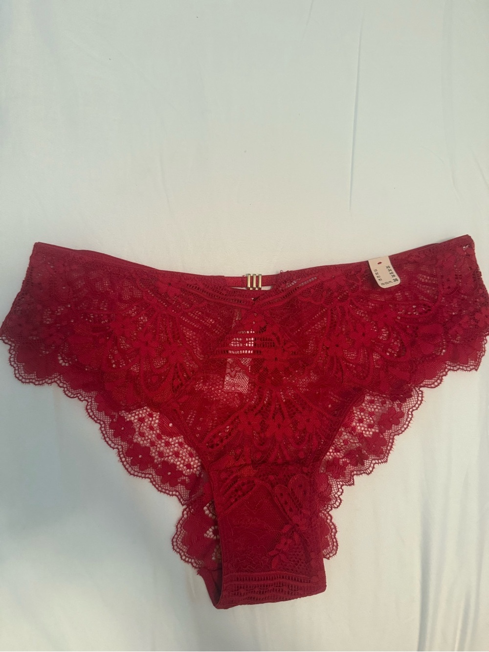 Lace Bikini Panty - Red